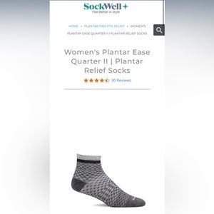 Women's Plantar Ease Quarter II | Plantar Relief Socks | SockWell